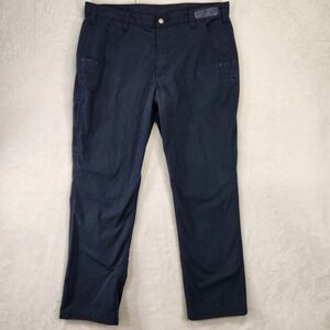 Carhartt Men's Relaxed Fit Navy Work Cargo Pants Sz 38x32 Polyester Cotton Blend